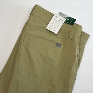 NEW LL Bean NFZ Pants Mens 38x30 Insect Repellant No Fly Zone Briar Brown
